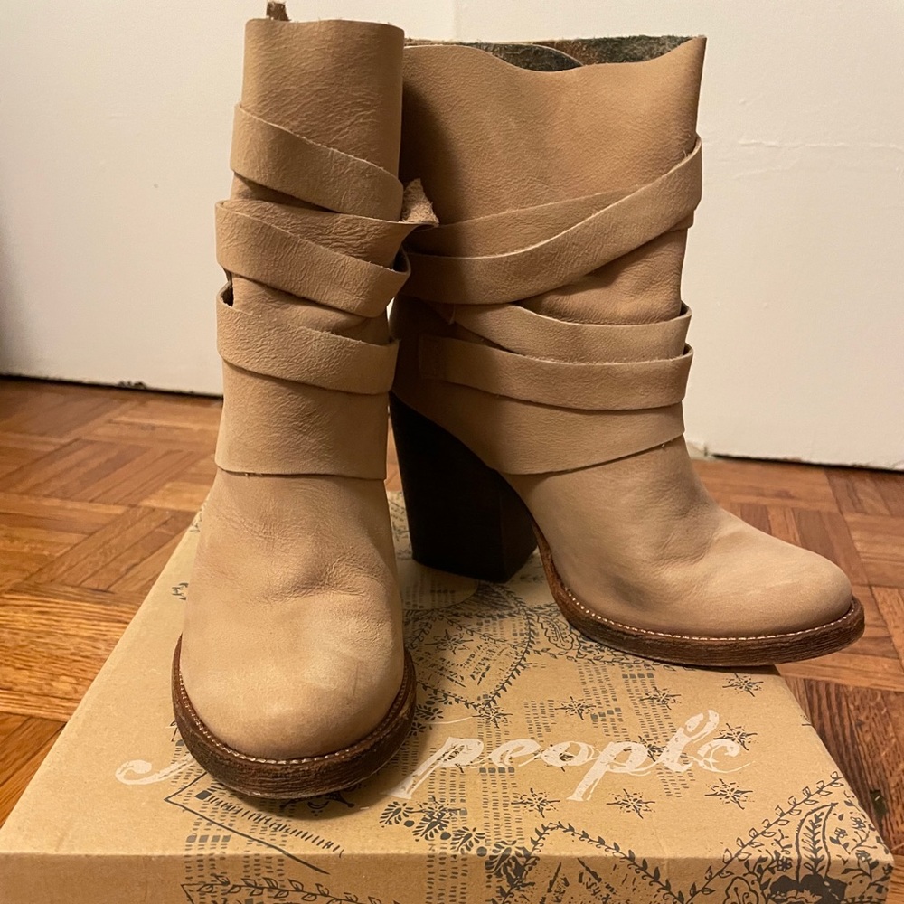 Free People suede booties!